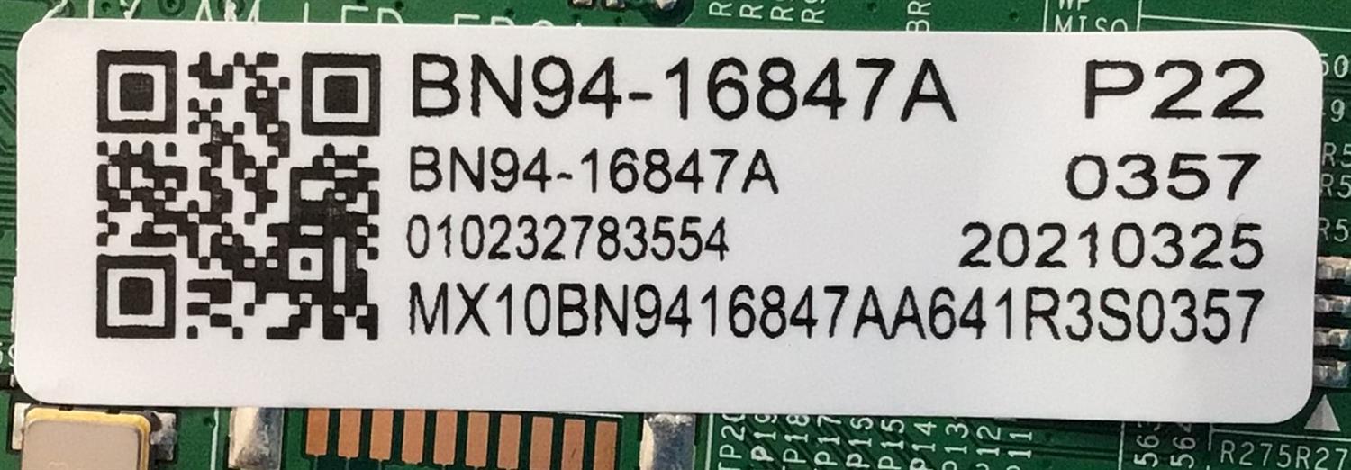 KIT DE TARJETAS  SAMSUNG / MAIN BN94-16880H / BN41-02854A / BN9416880H / BN97-18200S  / FUENTE BN4401130A / L65SB9NB_AHS / BN44-01130A / DRIVER BN94-16847A / BN97-18200A / BN9416847A  / DISPLAY ST7461E03-1 / MODELO QN75QN800AFXZA CA01 - Imagen 4